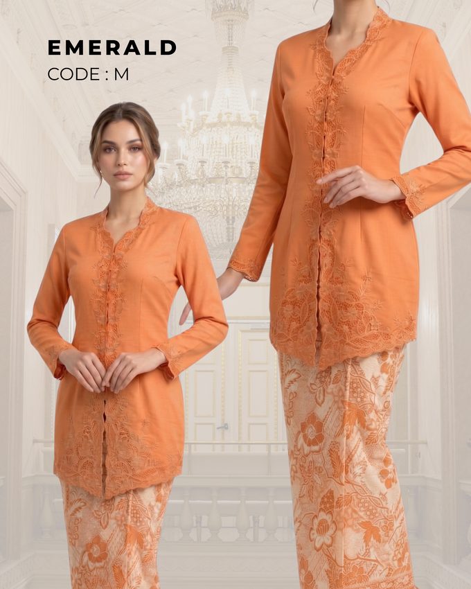 Kebaya Emerald – Oren