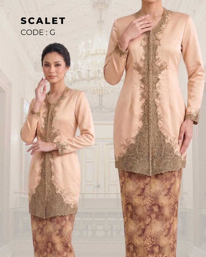 Kebaya Scalet – Peach